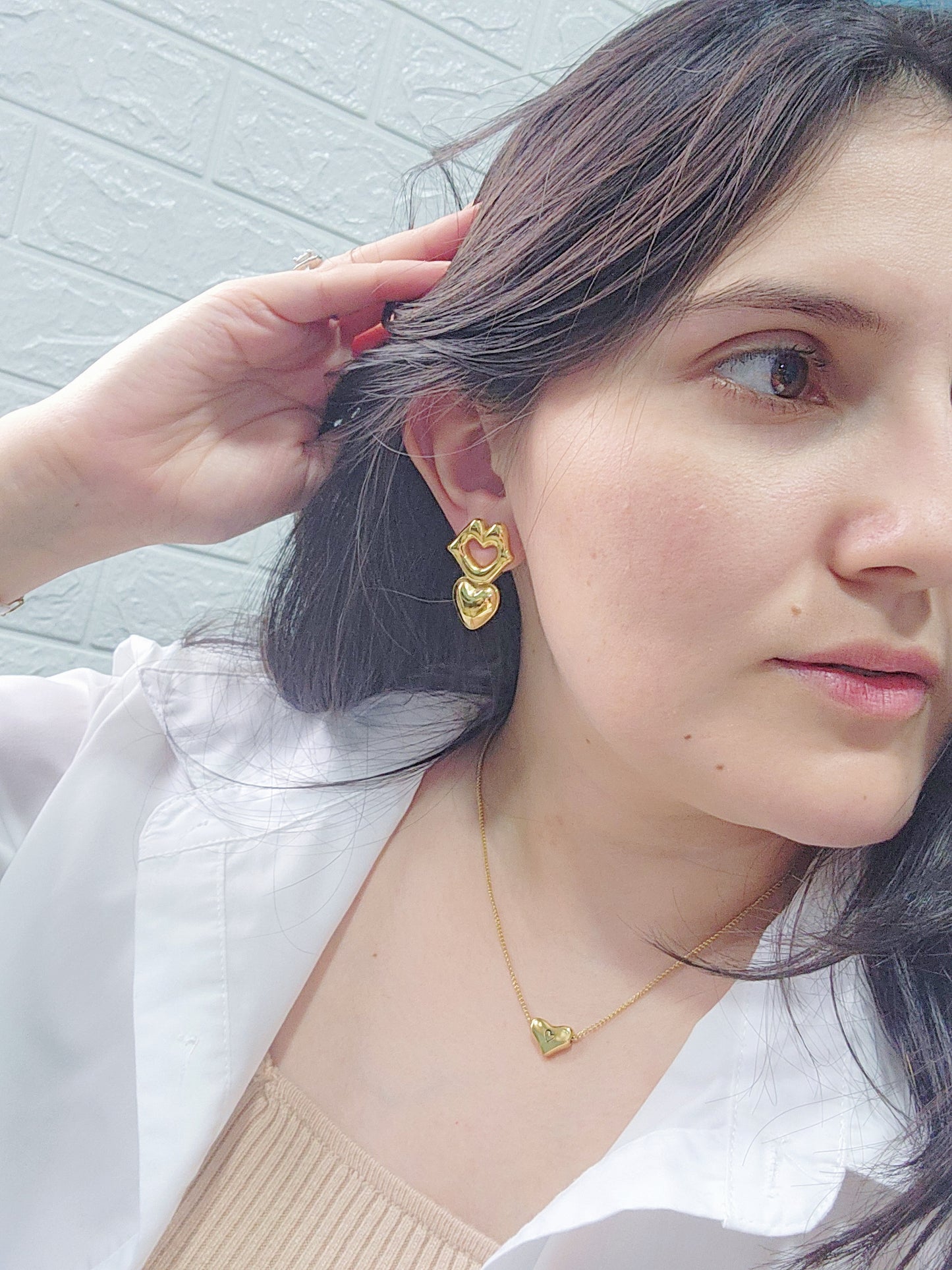 Kisses&love earrings