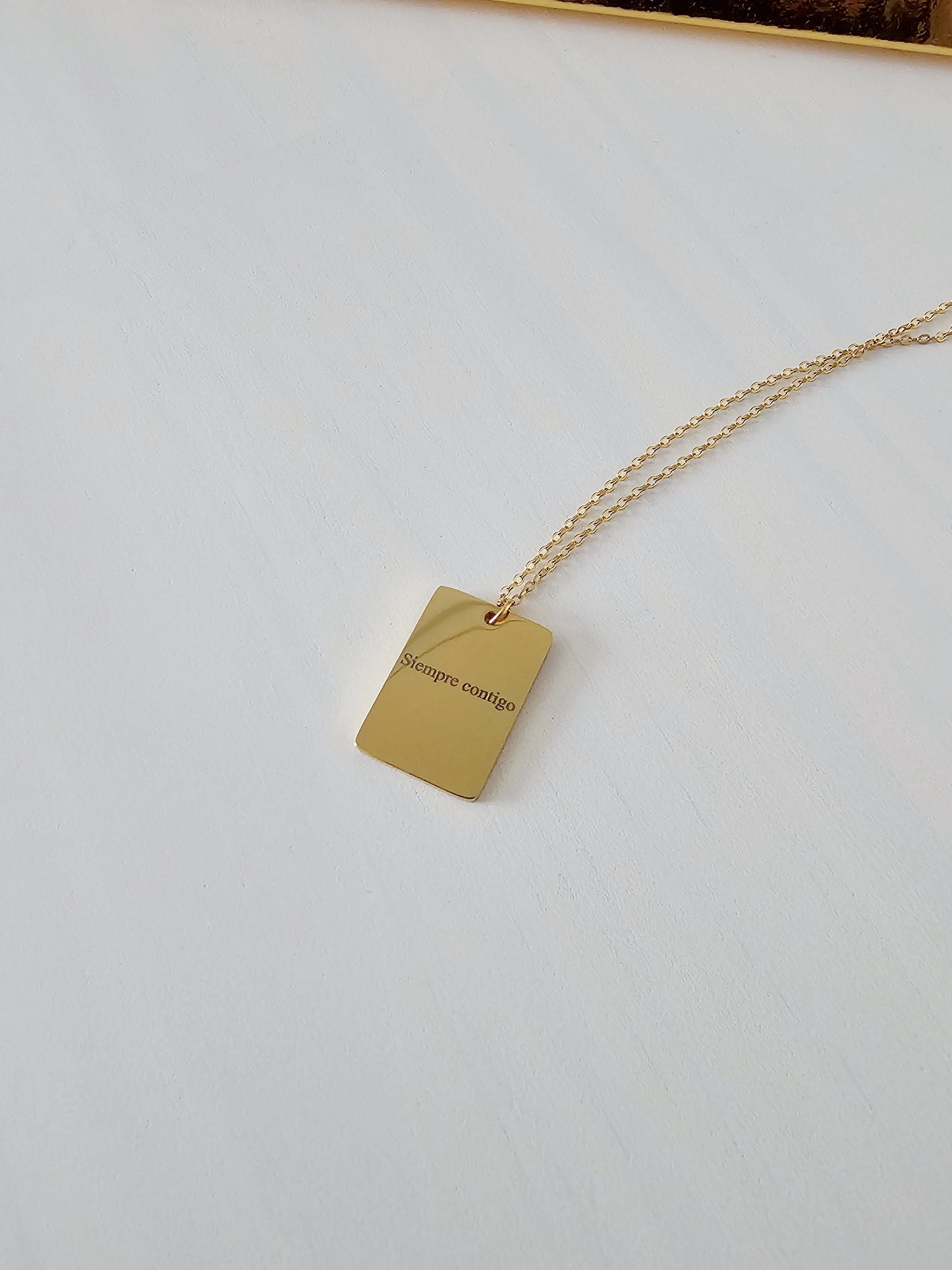 Collar personalizado retrato rectangular