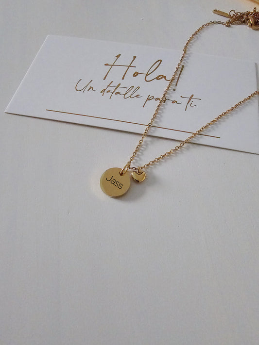 Dije personalizable+corazón