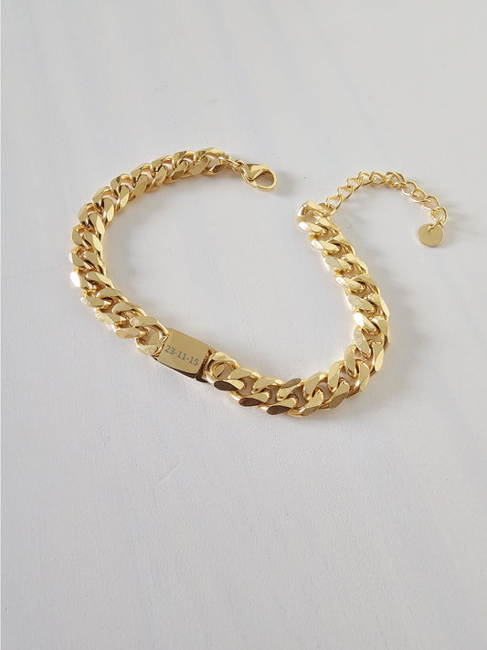 Pulsera personalizable para caballero