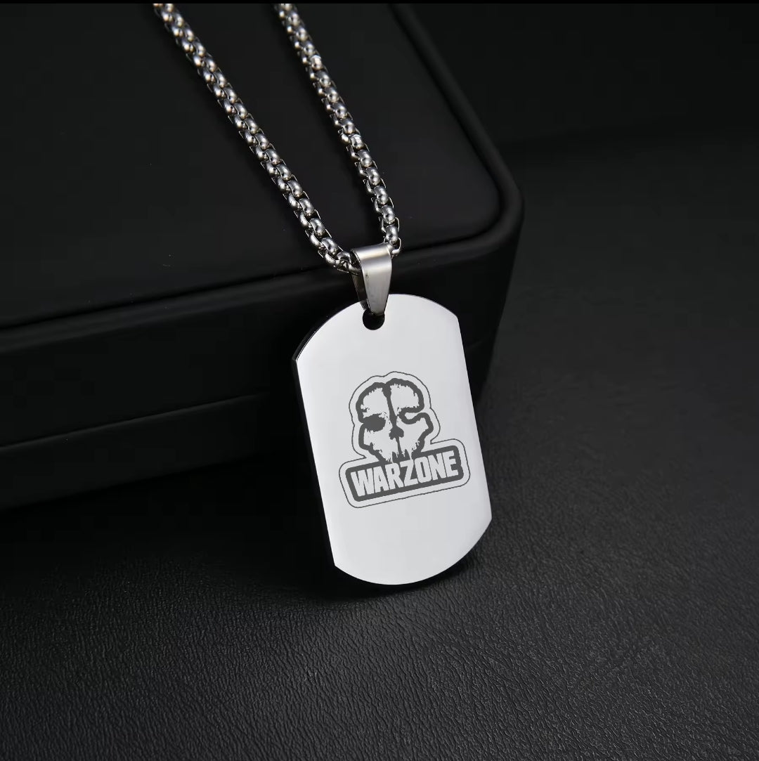 Cadena estilo militar-Silver