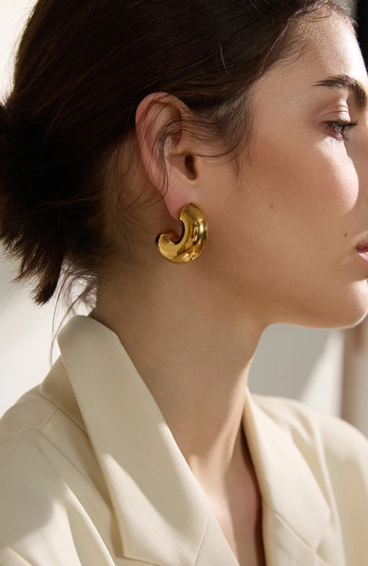Baguette earrings (gold)