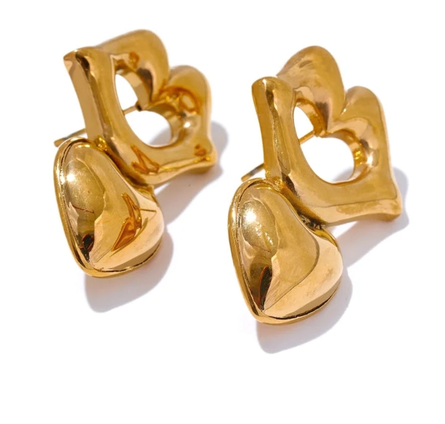 Kisses&love earrings