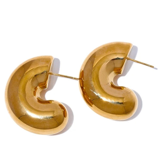 Baguette earrings (gold)