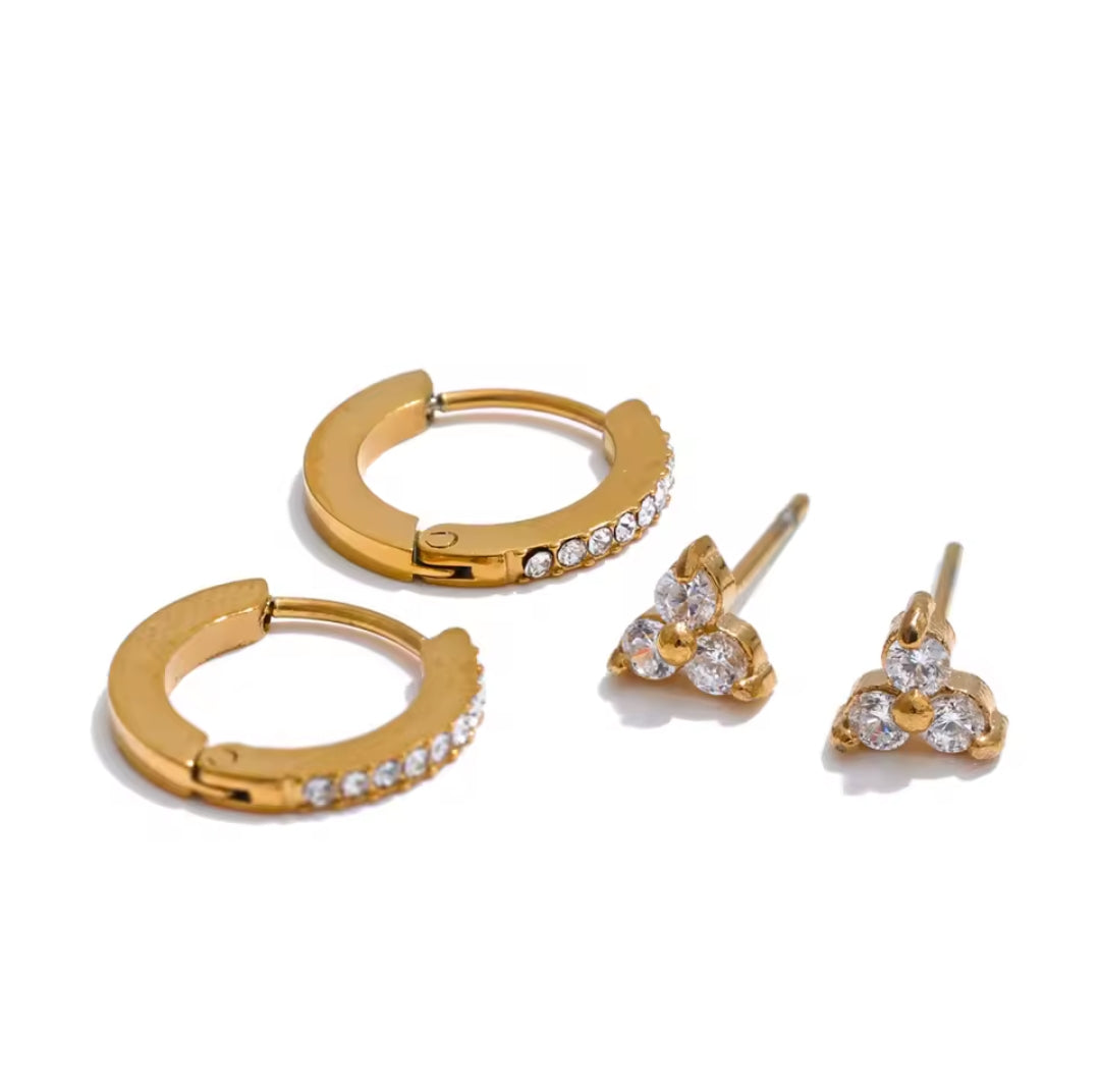 Mini hoops & stud
